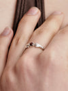 SALE E PEPE Tanabata Special Series Sterling Silver Hug Heart Ring SEP-SP04F19-YIN Silver